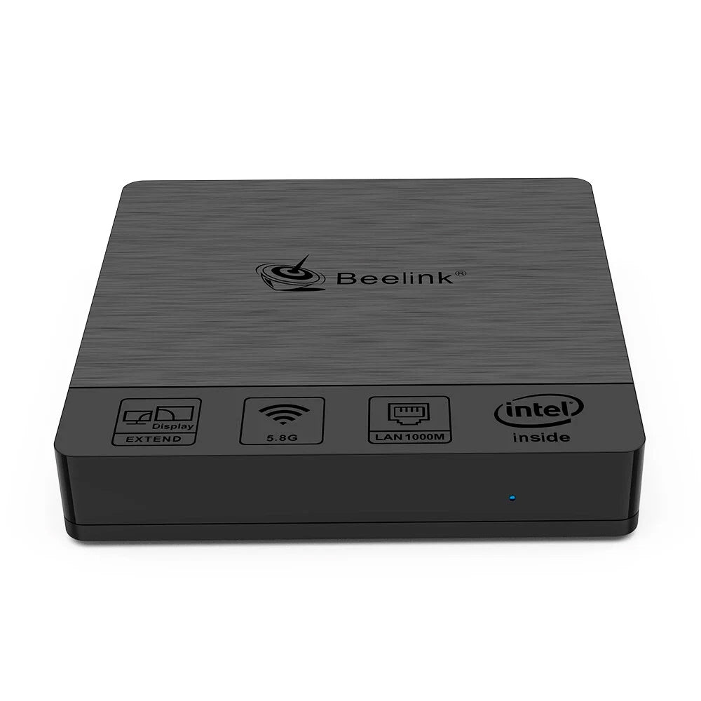 Mini Computador Beelink BT4, Intel Atom X5-Z8500, 4GB RAM DDR3, 64GB, eMMC 4K, Windows 10 Pro, Preto, Vitrine